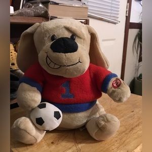 Hug Fun International Singing Dog Soccer Sings "Hey Now You're An All-Star"